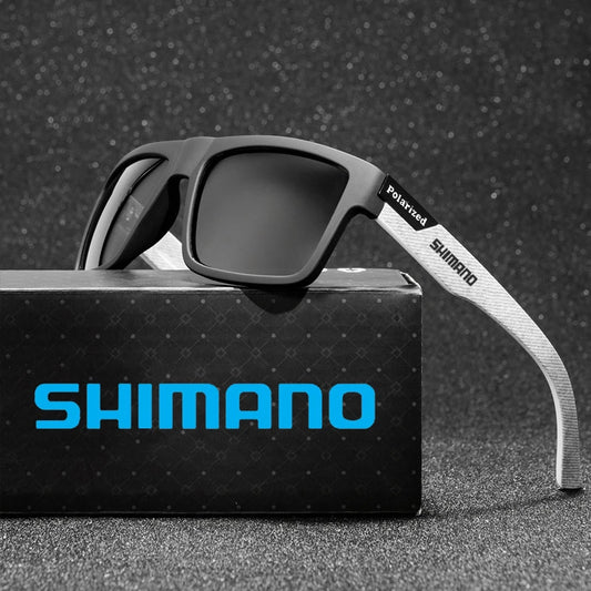 Shimano Polarized Sunglasses Men's Driving Shades Male Cycling Camping Hiking Fishing Classic Sun Glasses UV400 Eyewearing